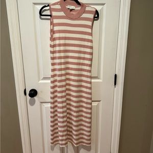 Sleeveless sweater dress